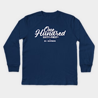 One Hundred Sixty-First St. - White Kids Long Sleeve T-Shirt